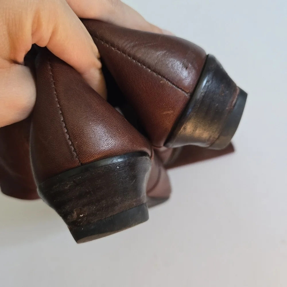 Dolce Vita Over The Knee Leather Boots Rust Butter Soft size 7